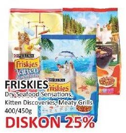 Promo Harga FRISKIES Makanan Kucing Dry Seafood Sensations, Kitten Discoveries, Meaty Grills 400 gr - Yogya