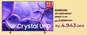 Promo Harga Samsung UA50U8000FKXXD 50" Crystal UHD U8000F 4K Smart TV  - Yogya