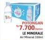 Promo Harga Le Minerale Air Mineral per 24 botol 330 ml - Alfamidi