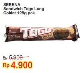 Promo Harga SERENA TOGO Biskuit Cokelat Chocolate 128 gr - Indomaret