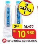 Promo Harga PERFECT Mineral Water per 3 botol 500 ml - Superindo