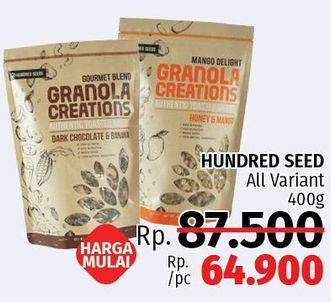 Promo Harga HUNDRED SEEDS Granola Creations All Variants 400 gr - LotteMart