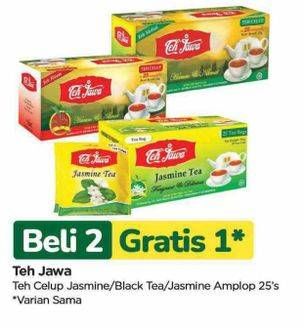Promo Harga Teh Jawa Teh Celup Jasmine Tea, Black Tea, Jasmine Tea Dengan Amplop per 25 pcs 2 gr - TIP TOP