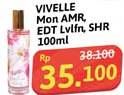 Promo Harga Vivelle Eau De Toilette Glass Shimmering, Mon Amour, Lovely 100 ml - Alfamidi