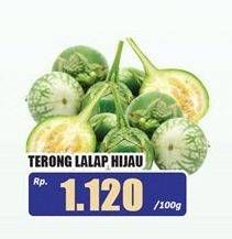 Promo Harga Terong Lalap Hijau per 100 gr - Hari Hari