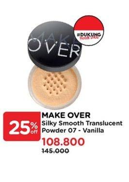 Promo Harga Make Over Silky Smooth Translucent Powder 07 Vanilla 35 gr - Watsons