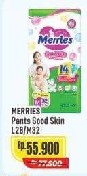 Promo Harga Merries Pants Good Skin M32, L28 28 pcs - Alfamart
