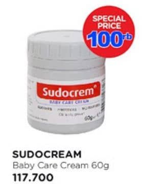 Sudocream Baby Care Cream 60 gr Diskon 15%, Harga Promo Rp100.000, Harga Normal Rp117.700