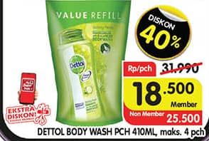 Promo Harga Dettol Body Wash 410 ml - Superindo
