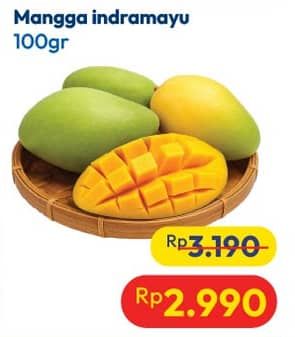 Promo Harga Mangga Indramayu per 100 gr - Hypermart