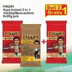 Promo Harga Pikopi 3 in 1 Kopi Mix Moccachino per 10 sachet 20 gr - Indomaret