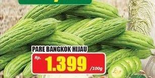 Promo Harga Pare Bangkok Hijau per 100 gr - Hari Hari