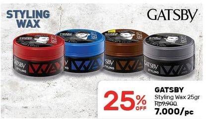 Promo Harga GATSBY Styling Wax 25 gr - Guardian