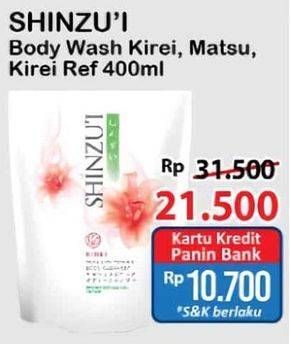 Promo Harga Shinzui Body Cleanser Kirei, Matsu 420 ml - Alfamart