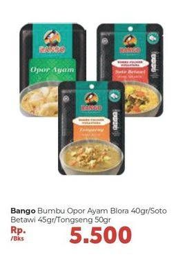 Promo Harga BANGO Bumbu Opor Ayam 40gr / Soto Betawi 45gr / Tongseng 50gr  - Carrefour
