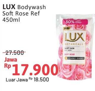 Promo Harga LUX Botanicals Body Wash Soft Rose 450 ml - Alfamidi