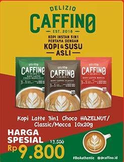 Promo Harga Caffino Kopi Latte 3in1 Choco Hazelnut, Classic, Mocca 10 sachet - Alfamidi