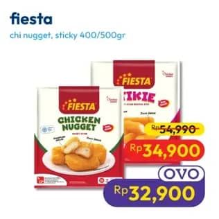 Promo Harga Fiesta Naget Chicken Nugget, Stikie 400 gr - Hypermart