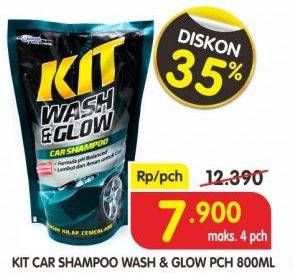 Promo Harga KIT Car Shampoo Wash & Glow 800 ml - Superindo