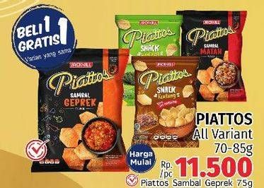 Promo Harga PIATTOS Snack Kentang Sambal Geprek 75 gr - LotteMart