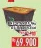 Promo Harga ALPHA Box Container Elegance 50 ltr - Hypermart