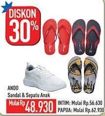 Promo Harga Ando Sandal/Sepatu Anak  - Hypermart