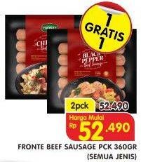Promo Harga FRONTE Beef Sausage All Variants per 2 pouch 360 gr - Superindo