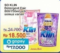 Promo Harga So Klin Liquid Detergent All Variants 750 ml - Indomaret