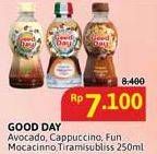 Promo Harga Good Day Coffee Drink Avocado Delight, Originale Cappucino, Funtastic Mocacinno, Tiramisu Bliss 250 ml - Alfamidi