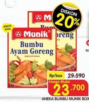 Promo Harga Munik Bumbu All Variants  - Superindo