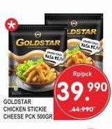 Promo Harga GOLDSTAR Nugget Stickie Cheese 500 gr - Superindo