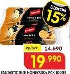 Promo Harga FANTASTIC Rice Crackers Honey, Soy 100 gr - Superindo
