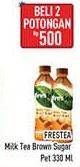 Promo Harga FRESTEA Minuman Teh Milk Tea Brown Sugar 330 ml - Hypermart