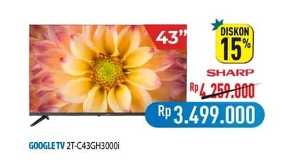 Promo Harga Sharp 2T-C43GH3000i  - Hypermart