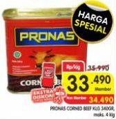 Promo Harga Pronas Corned Beef 340 gr - Superindo