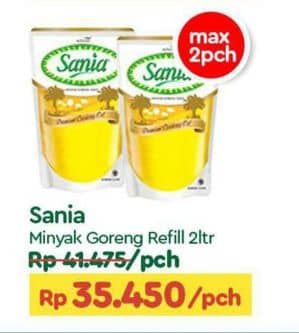 Promo Harga Sania Minyak Goreng 2000 ml - TIP TOP