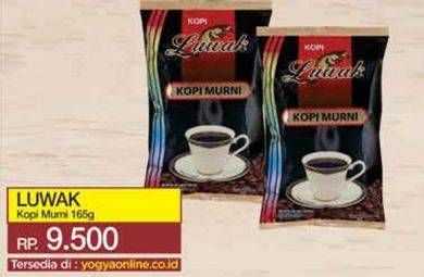 Promo Harga Luwak Kopi Murni Premium 165 gr - Yogya