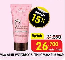 Promo Harga Viva Waterdrop Sleeping Mask 80 gr - Superindo