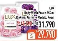 Promo Harga LUX Botanicals Body Wash Sakura Bloom, Velvet Jasmine, Magical Orchid, Soft Rose 850 ml - Hypermart