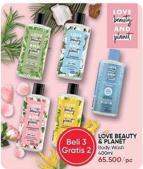 Promo Harga LOVE BEAUTY AND PLANET Body Wash All Variants 400 ml - Guardian