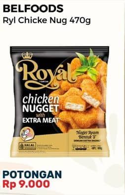 Promo Harga Belfoods Royal Nugget Chicken Nugget S 500 gr - Alfamart