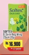 Promo Harga Softex Daun Sirih Wing 23cm 20 pcs - Alfamart