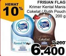 Promo Harga FRISIAN FLAG Susu Kental Manis Putih, Cokelat 200 gr - Giant