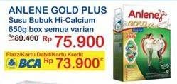 Promo Harga ANLENE Gold Plus Susu High Calcium All Variants 650 gr - Indomaret
