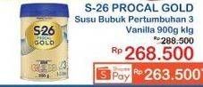 Promo Harga S26 Procal Gold Susu Pertumbuhan Vanilla 900 gr - Indomaret