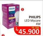 Promo Harga PHILIPS Lampu LED MyCare 4 W  - Alfamidi