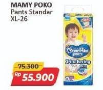 Promo Harga Mamy Poko Pants Xtra Kering XL26 26 pcs - Alfamart