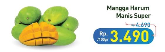 Promo Harga Mangga Harum Manis per 100 gr - Hypermart