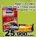 Promo Harga LA FONTE Spaghetti & Sauce Bolognese  - Giant