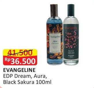 Promo Harga EVANGELINE Eau De Parfume Dream, Aura, Black Sakura 100 ml - Alfamart